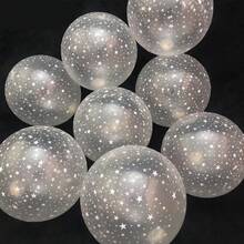 20/30/40pcs Starry Sky Transparent Latex Balloons, 12-Inch Shiny White Star Design, Suitable For Wedding, Birthday, Graduation Ceremony And Photo Booth Decoration, Wedding Balloons, Event Decoration - Transparent Stars - View 1