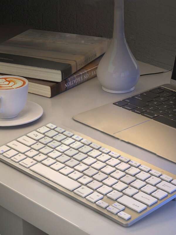 Clavier mini portable sans fil Bluetooth 78 touches pour ordinateur et tablette, clavier de bureau, contrôle sans fil en quelques secondes