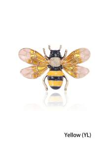 Crystal Bee Brooch For Women Insect Pin Suit Dress Pin Accessories Party Banquet Jewelry Gift