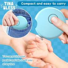 Tinabless 1pc Gentle Electric Nail Trimmer | Kids Nail Clipper | Automatic Nail File, 6 Grinding Heads, Nail Clipper And Nail File Tool For Fingernails And Toenails, Easily And Gently Trims Nails