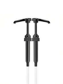 咖啡糖浆泵分配器，兼容（750 毫升 25.4 盎司瓶）和细糖浆瓶 - 咖啡糖浆分配器，适用于咖啡吧配件、厨房配件