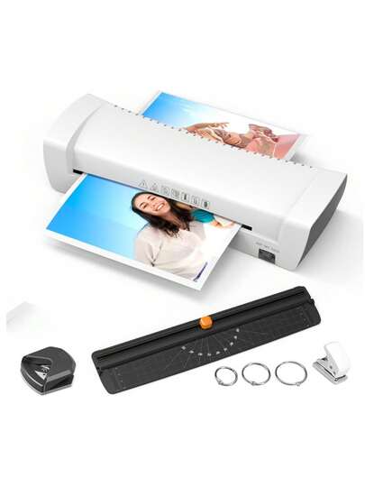 6 en 1 laminador térmico de escritorio, máquina de laminado térmico y frío A4/A5/A6 para un acabado de superficie profesional, uso para el hogar, la oficina o la escuela