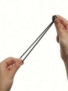 10 件装重型可调节弹力绳，带塑料球 - 黑色，四季皆宜的露营配件，用于帐篷固定、储存和运输 - 可折叠耐用的户外装备，露营整理工具 | 强力调节，可调节绳索 | 露营必备配件