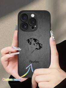 Fashionable Vintage Customized Phone Case, Featuring Bold Animal Totem Designs & Customizable Name, Compatible With IPhone 16 Pro Max/13/15 Pro Max/14/12/11 And Galaxy S24 Ultra/S25 Ultra/S23/S22/S21/A54/A16/A55/A15, Made Of Durable & Flexible PU Leather, Anti-Drop, Ideal For Self-Use Or As A Thoughtful Gift