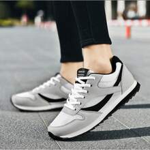 Giày thể thao Unisex cỡ lớn, giày thể thao nhẹ thoáng khí thời trang, thích hợp để chạy bộ - Xám - Xem 4
