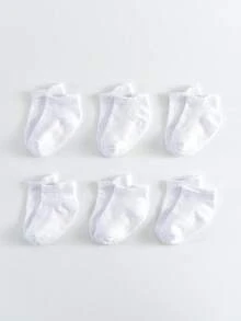 6 Pairs Non-Slip Ankle Socks For Baby Boys And Girls, Suitable For Infants And Children