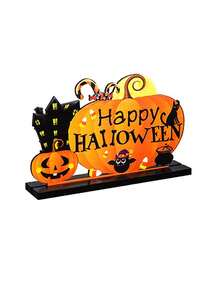 1 件南瓜万圣节“万圣节快乐”桌面装饰，适合派对装饰，送给朋友的最佳礼物