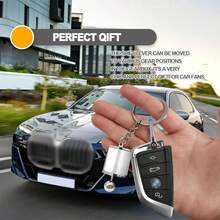 5 PCS Car Gearshift Key Chains, 6-Speed Manual Transmission Car Gearshift Key Chains, Creative Metal Gear Key Chains, Mini Gearshift Lever Key Rings, Gearshift Stress-Relieving Toys - Multicolor - View 7