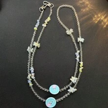 Novelty Natural Stone Beaded Phone Lanyard, Bag, Key Chain Pendant, Crossbody Chain