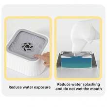 狗狗水碗，不溢水，宠物水碗不滴漏，慢食喂食器，狗狗水碗，宠物饮水分配器，猫狗慢饮水碗 - 多色 - 查看 5