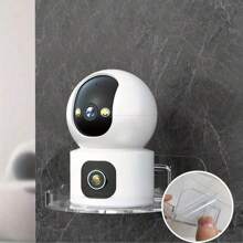 1 pezzo / 2 pezzi di strisce adesive per supporto fotocamera senza chiodi o fori, adatte per il montaggio a parete di supporti di monitoraggio domestico, supporti universali per vari dispositivi di monitoraggio, senza foratura, convenienti, durevoli e stabili, senza bisogno di colla