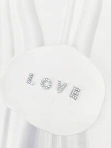 1入組鉆石26個英文字母e鞋飾,可拆卸的diy鞋履花飾園林鞋裝