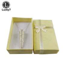 Colores surtidos 12 unids/lote juegos de joyas caja de presentación para collar pendientes anillo 5*8*2,5 cm caja de sombra de embalaje organizador de joyas - Morado - Ver 9