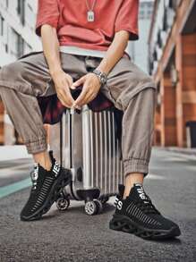 2025 Spring/Summer New Breathable Couple Sneakers, Outdoor Casual Shoes, Running Shoes, Comfortable Hiking Shoes, MD + Herringbone Compound Outsole, Soft & Comfortable, Random Asymmetrical Pattern Design Valentine's Day Ideas