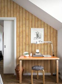 1PC 3M Self-Adhesive Wood Waterproof PVC Contact Paper For Easy Wall Decor, Perfect For Dining Room, Living Room, Office Background Walls, Wallpaper For Living Room