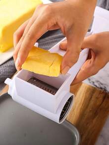 1pc Rotary Cheese Grater, Rotating Cheese Shredder, Creative Kitchen Cheese Slicer, Multi-Function Cheese Grater, Cheese Shredder, Essential Kitchen Tool - Multicolor - View 5
