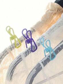 6/10/12 件薯片/零食夹 - 实用 PVC 涂层钢夹，用于密封食品包装、薯片袋、衣物和纸张 - 10 件/包（颜色随机）