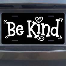 License Plate,Fashion Design Decorative Front,Personalized Stainless Steel License Plate Cover For Men Women,12" X 6"