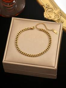 3pcs Minimalist, Versatile, Light Luxury, Stackable Zirconia Paper Clip Bracelets, 18K Gold-Plated Mirror Polished, Vacuum Plating, Waterproof And Not Easy To Fade Stainless Steel Bracelet Set, Personalized Jewelry Bracelets, Women's Jewelry, Suitable For Women's Gatherings, Daily Wear, European Style, Generous Personalized, Luxury Zirconia Wristbands,