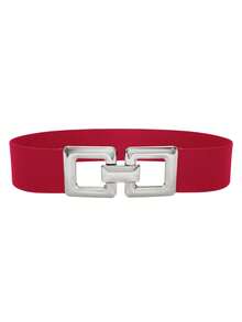 1 女士腰带休闲时尚女士弹力腰带 2 英寸宽大码女士腰带黑咖喱棕卡其色宽松腰带波西米亚风格可爱性感休闲装饰腰带休闲腰带派对情人节居家户外旅行约会瘦身腰带夏季、学校秋季、秋季、万圣节 - 多色 - 查看 28