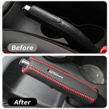 1pc Car Handbrake Grips Case PU Leather Car Handbrake Cover Protector Grip Covers For BMW 1 3 5 X Series For Audi Mercedes Benz