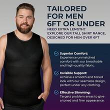 Gynecomastia Compression Shirt For Men - Slimming Undershirt Tank Top - màu đen - Xem 11