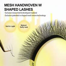 Lashine Lashine 12 Rows 0.07MM L Curl 7-13mm Mix Lashes YY/3DW/4DW/5DW/6DW Shape Lashes Natural Soft Lash Tech Supplies Brazilian Eyelash Premade Volume Fan Lashes Extension