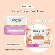 The Honey Pot Company - Non-Herbal Everyday Panty Liners For Women - Organic Cotton Cover & Ultra-Absorbent Pulp Core - Sanitary Pads - Feminine Care - FSA & HSA Eligible - 30 Ct - Non-Herbal Regular Flow - 查看 2