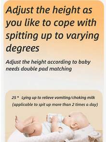 3 sztuki/zestaw noworodków w wieku 0-3 lat, poduszka anty-plucie mleka, oddychająca mata do spania dla niemowląt, zapobiegająca zakrztuszeniu się mlekiem (przed zakupem sprawdź odpowiedni rozmiar produktu) - Wielokolorowe - Zobacz 6