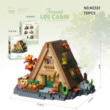 700+PCS Forest Series Miniature Architectural Model Building Toys Mini Bricks DIY Wooden House Tree House Blocks Toys Assembly Blocks Sets,Desktop Ornament,Birthday Gifts/Christmas Gifts/Corporate Gift