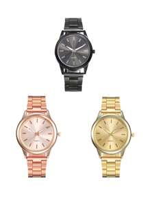 1/2/3/4/7 Stücke - Luxus Damen Quarz Uhr, Damen Edelstahl Ultradünn Mode Uhr, rundes Ziffernblatt, elegant und modisch, passend zu Alltagskleidung, vielseitige Damen Uhr für verschiedene Anlässe geeignet.