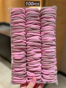 100/200/300/500 Stück einfache elastische Haargummis für Frauen, vielseitige Lässig Haaraccessoires für Pferdeschwanz, Zöpfe. Geeignet für den täglichen Gebrauch, alle Jahreszeiten, Schulmaterial, Frauenzubehör, Haarseil Kopfzubehör