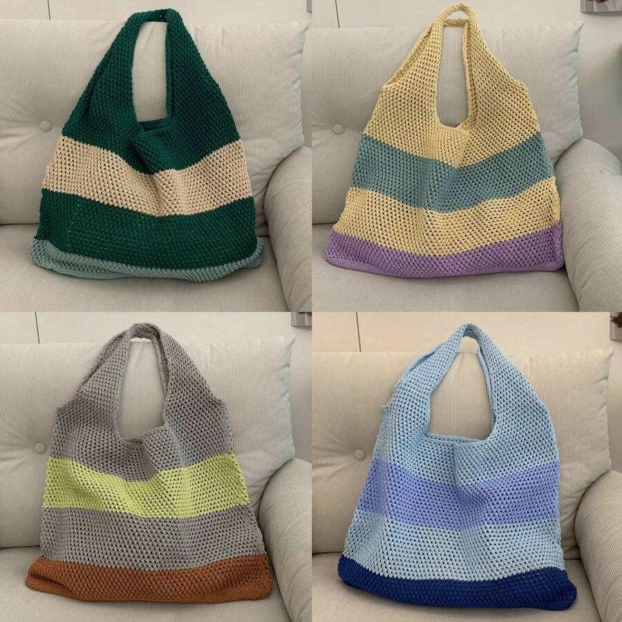 Women Top Handle Bags - 藍色 - 查看 1