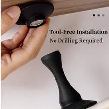 1 件强磁门挡 - 无需钻孔，无损硅胶带 - 防止门猛烈撞击和墙壁损坏 - 静音防撞缓冲器（儿童，免工具安装）