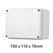 CILIA 方形/圆形多尺寸防水接线盒/塑料分配器，适用于苛刻环境/潮湿环境，IP44 防护等级，灰色，确保耐用性和保护性