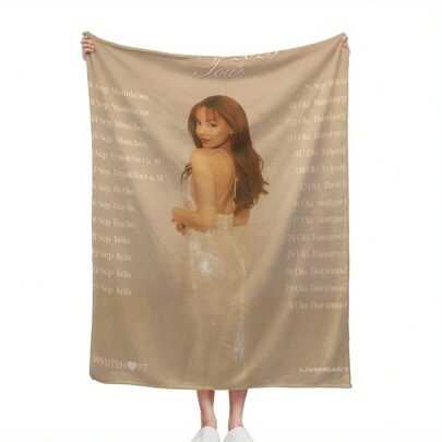 ZLIENSZUS Ayliva Flannel Blanket - Ultra Soft All Season Lightweight Throw, Modern City Printed, Mixed Color, Suitable For Sofa, Bed, Travel And Picnic - Perfect Gift For Home And Outdoor Use