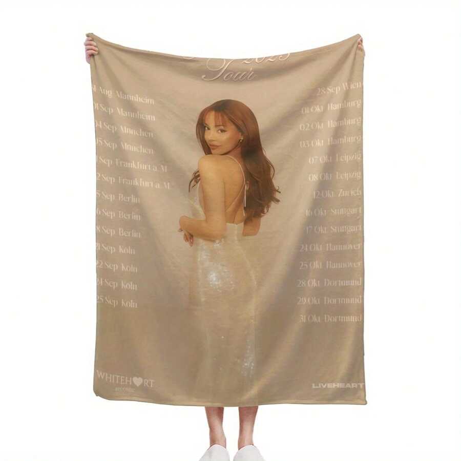 ZLIENSZUS Ayliva Flannel Blanket - Ultra Soft All Season Lightweight Throw, Modern City Printed, Mixed Color, Suitable For Sofa, Bed, Travel And Picnic - Perfect Gift For Home And Outdoor Use