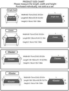 1pc Stretch Sofa Cover, Non-Slip Full Coverage Sofa Seat Cover, Suitable For All Seasons, Fabric Thickened Sofa Slipcover, Machine Washable, Dust-Proof, Pet-Friendly, Decor For Bedroom, Office, Living Room, Fits L-Shaped Sofa And 1/2/3/4 Seater