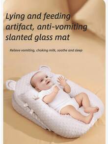 3 sztuki/zestaw noworodków w wieku 0-3 lat, poduszka anty-plucie mleka, oddychająca mata do spania dla niemowląt, zapobiegająca zakrztuszeniu się mlekiem (przed zakupem sprawdź odpowiedni rozmiar produktu) - Wielokolorowe - Zobacz 5