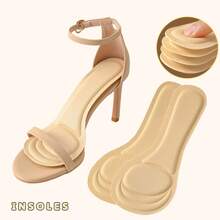 Foam Self-Adhesive Insoles, Sweat-Absorbing, Anti-Slip Shoe Pads Suitable For High Heels, Sandals And Slippers, Trimmable For Women
