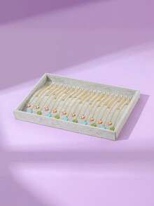 1pc Necklace Display Tray With 20 Hooks, Necklace And Pendant Jewelry Display Box, Jewelry Display Tray, Jewelry Drawer Organizer, Stackable Jewelry Storage Box, Necklace, Pendant Display Box Jewelry Display Box For Women And Girls, Storage Organizer, Travel Box, Back To School Summer, Jewelry And Decor, Ideal Christmas Gift, Valentine's Day Gift For Women Storage Organizer Travel Essentials Back To School Dormitory Storage - Multicolor - View 19