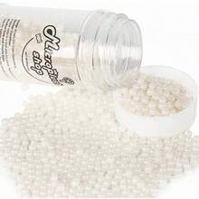 Perlas blancas rociadas, decoraciones para pasteles para hornear, adornos de helado y decoración de galletas, suministros para de boda JU8B - 4 mm - Ver 13