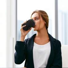 1 件定制保温杯，个性化姓名和毕业主题图案，不锈钢商务旅行杯，手持真空杯，适用于咖啡、水、果汁，男女通用，毕业季，定制生日礼物 - 黑色 - 查看 4