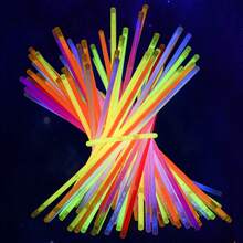 50/20 unidades Barras luminosas, decoración de fiesta fluorescente, collares y pulseras luminosos de fiesta neón, suministros perfectos para fiestas - Multicolor - Ver 5