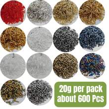 600 Pcs 2*7mm Magic Glass Beads DIY Cross Stitch Beaded Material Bracelet Necklace Accessories