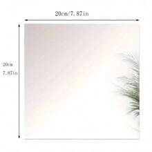 1/5/10pcs Elegant Acrylic Square Mirror Tray Set - 8inch Perfect For Weddings, Showers & Birthdays - Ideal Table Centerpiece & Decor - Multicolor - View 8