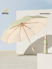 8-Bone Compact Classic Folding Umbrella With UV Protection, Windproof And Waterproof, Perfect For Men And Women, Leisure Use, Travel And Outdoor Activities, Sun Protection Outdoor Sunshade Cute Umbrella, Umbrella For Women Umbrella Rainproof Windproof