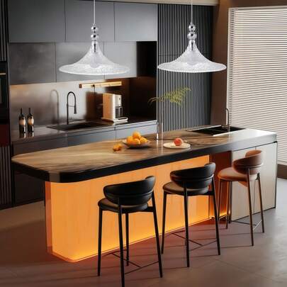 Orange 3-Tier Metal Cage Pendant Light, Suitable For Bathroom, Kitchen, Hallway, Stairwell, Bedroom, Indoor Corridor, Cafe And Store Lighting, 110V-240V Hardwired, Bulb Not Included