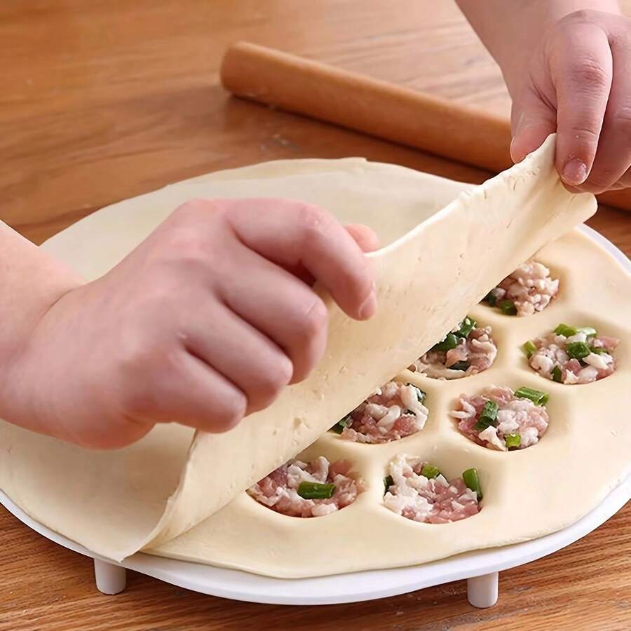 1/3pcs- Simple Chinese Dumplings Mould, Kitchen Dough Press, Ravioli Making Mold, Pastry Tool Gadgets - Multicolor - View 1