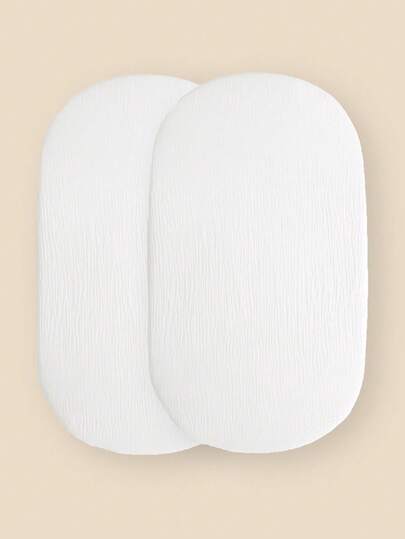 2 Packs Changing Pad Cover/Fitted Bassinet Sheets For Girls Boys, Ultra Soft Breathable , Baby Diaper Change Table Pad Covers/Breathable Baby Bassinet Sheets Fit For Baby Bassinets, Cradle, Moses Basket Oval Rectangle Pad/Mattress